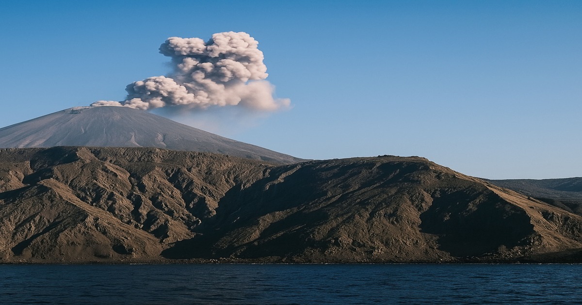 A view of Barren Island andaman